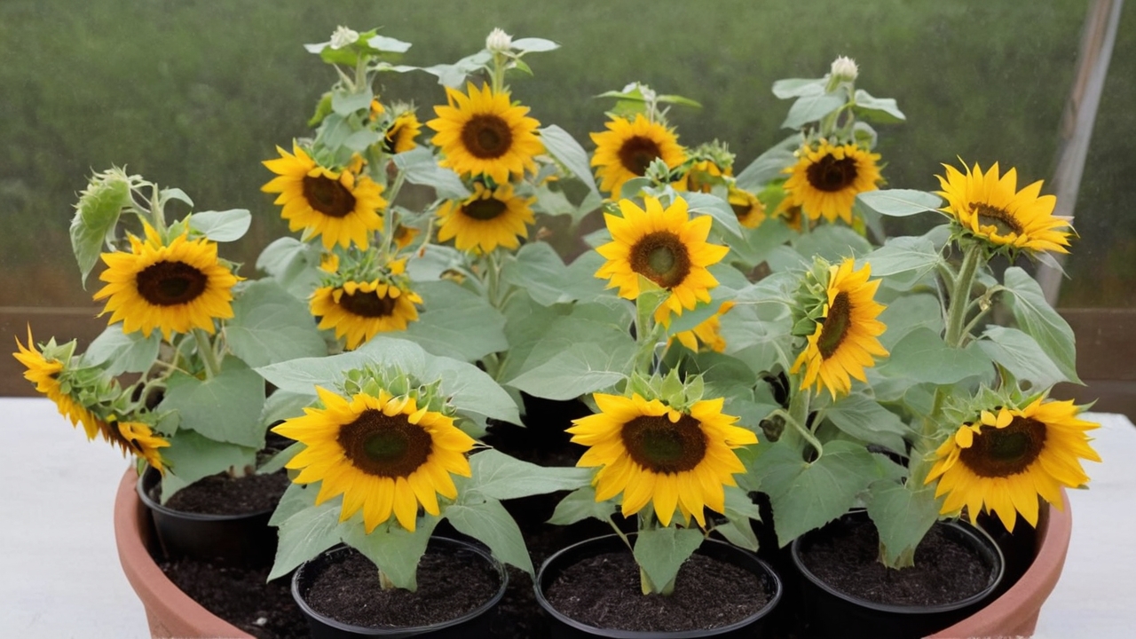 sunflower seeds indoors